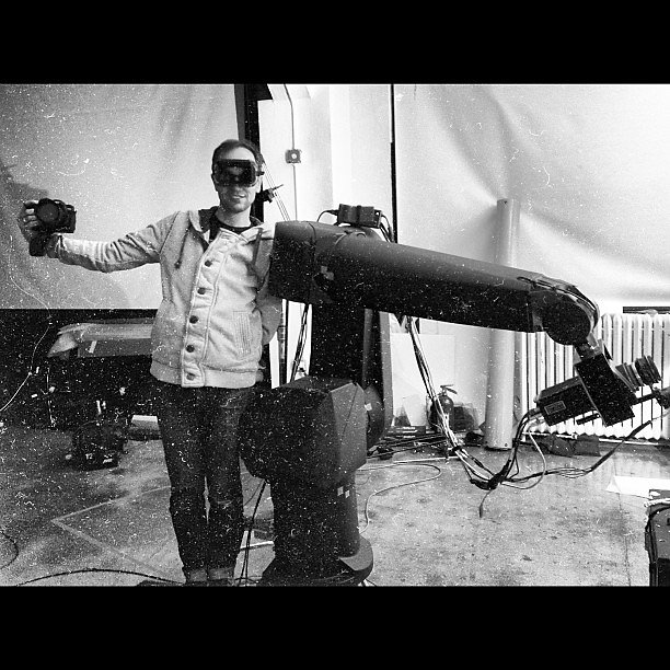 Shooting with a  high speed arm.